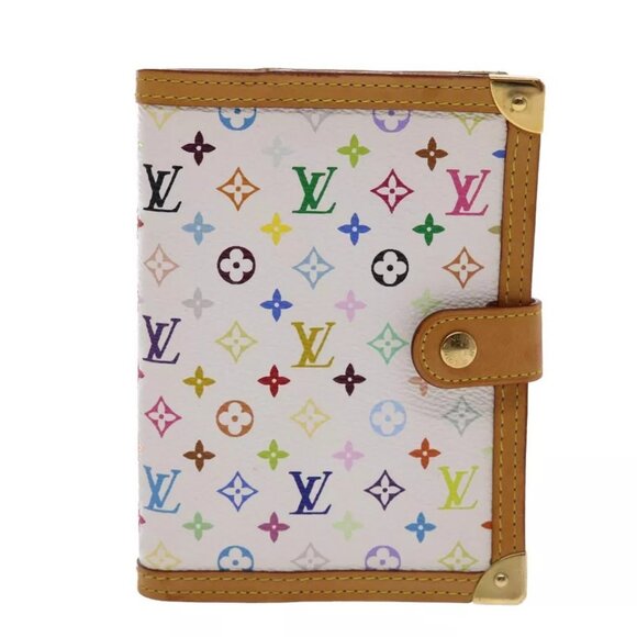 LOUIS VUITTON Multicolor Agenda PM Day Planner Cover White - Picture 1 of 16